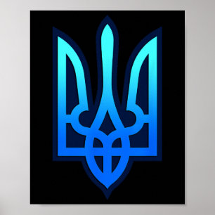 Tryzub Oekraïens Wapen Oekraïne Cadeau Poster