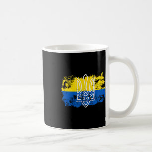 Tryzub Stand Verenigd Met Oekraïense Drieklauw Oek Koffiemok