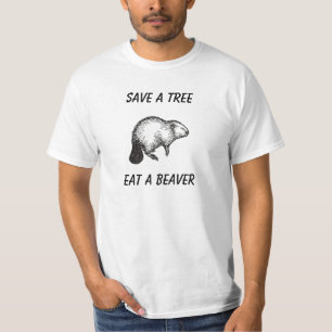 ts23, sparen een Boom, eet een Beaver T-shirt