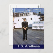 TS Arethusa, CHief P0, kapitein voor een dag Briefkaart (Voorkant / Achterkant)