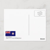 TS Arethusa, CHief P0, kapitein voor een dag Briefkaart (Achterkant)