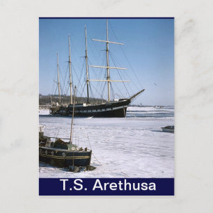 TS Arethusa, ijspit Briefkaart