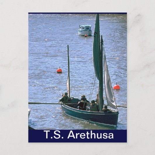 TS Arethusa, SAiling de walvisvaarder Briefkaart (Voorkant)