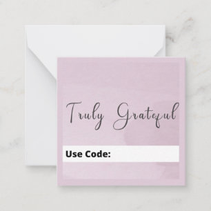 TS - Hartelijk dank Notitiekaartje