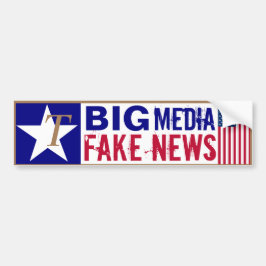 T's voor Trump Big Media Fake News Bumpersticker
