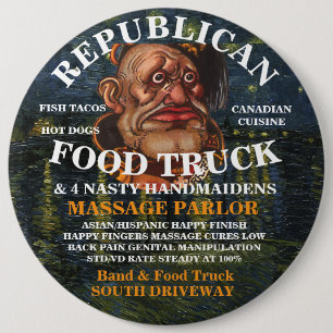 TSA FV TUINBORD VD STD TRUMP TRUMPS REPUBLIKEINS P RONDE BUTTON 6,0 CM