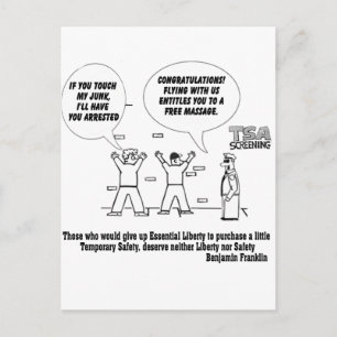 TSA-screening Briefkaart