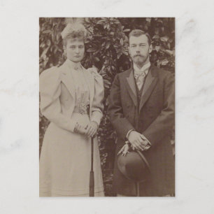 TSAAR NICOLAS & TSARINA Romanov van Rusland #295 Briefkaart