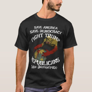 Tsaar Rue Leugenaar Trump GOP Congres Democratisch T-shirt