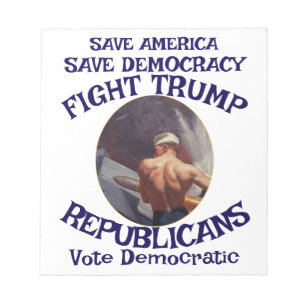 Tsaar Rue Leugenaar Trump POTUS Patriotisch MAGA T Notitieblok