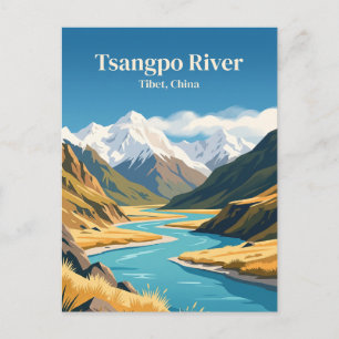 Tsangpo rivier China Briefkaart
