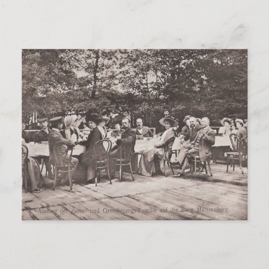 Tsar de la famille de Russie & royaux Hesse Carte (Devant)