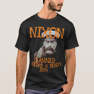 TSAR Gebronsd Uitgerust & Gereed NIXON 2028 Presid T-shirt