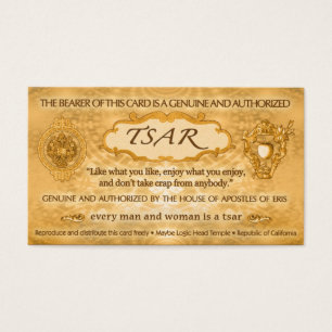 TSAR Kaart van Robert Anton Wilson (100 kaarten)