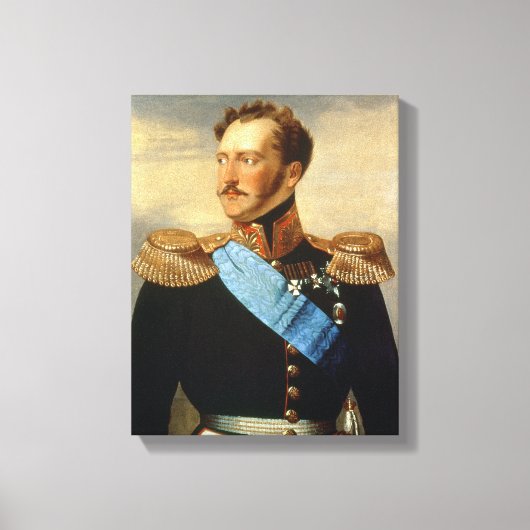 Tsar Nicholas I Canvas Afdruk (Voorkant)