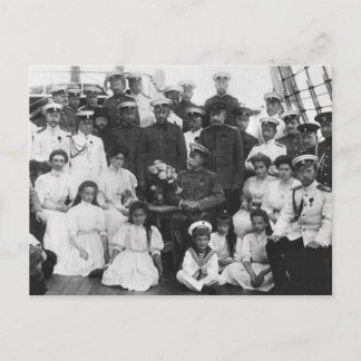 Tsar Nicolas van Rusland, de koninklijke familie R Briefkaart