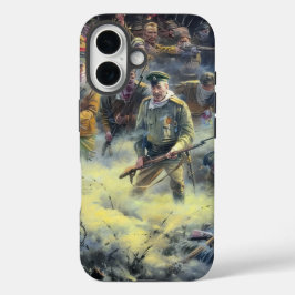 Tsaristische Russische aanval op de dode Mannen iPhone 16 Hoesje