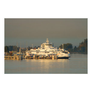 Tsawwassen Ferry at Dusk Foto Afdruk