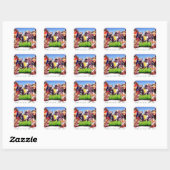 TSB-Poster Vierkante Sticker (Vel)