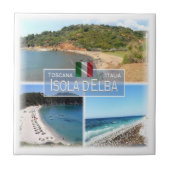 TSC016 ELBA, Mozaïek, Toscane, Tegeltje (Voorkant)