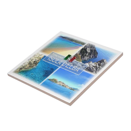 TSC017 ELBA, Mozaïek, Toscane, Tegeltje (Zijkant)