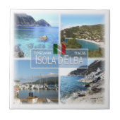 TSC018 ELBA, Mozaïek, Toscane, Tegeltje (Voorkant)