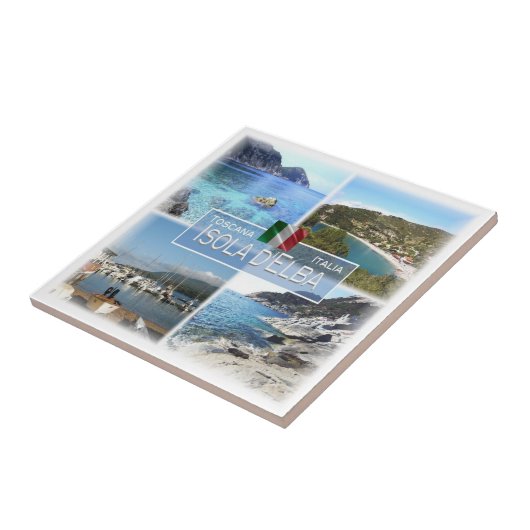 TSC018 ELBA, Mozaïek, Toscane, Tegeltje (Zijkant)