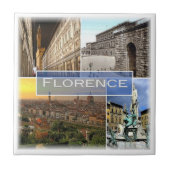 TSC028 FLORENCE, Mozaïek, Toscane, Tegeltje (Voorkant)
