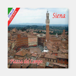 TSC056 SIENA, Piazza del Campo, Toscane, Koelkast Magneet