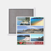 TSC067 ELBA ISLAND I Love, Toscane, Koelkast Magneet (Voorkant / Achterkant)