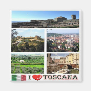 TSC090 TOSCANE I Love, Mozaïek, Koelkast Magneet