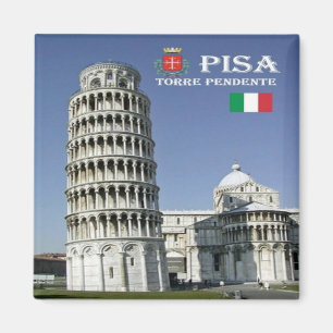 TSC096 LEIDENDE TOWER van PISA, Toscane, Fridge Magneet