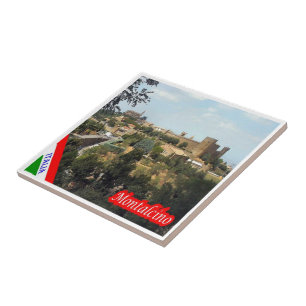 TSC105 MONTALCINO, Toscane, Italië, Tegeltje