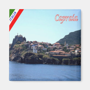 TSC130 CAPRAIA, Panorama, Toscane, Italië, Fridge Magneet