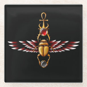 TSDS: Scarab Coat. van Seth Glazen Onderzetter