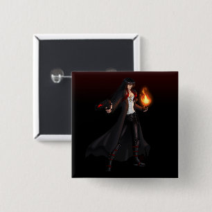 TSDS: Seth, God van Chaos Vierkante Button 5,1 Cm
