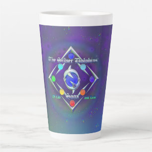 TSDS: Van leven en liefde Logo Blauw en Groen Latte Mok
