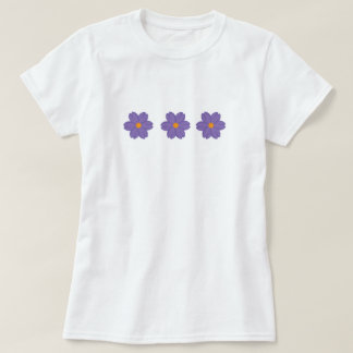 tshirt à fleurs, fleur fleur sauvage violette