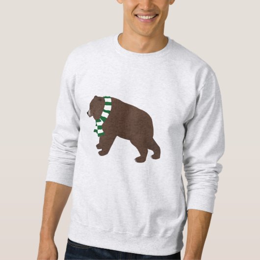 Tshirt à manches longues pour ours grizzli d'hiver (Devant)