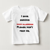 Tshirt Allergie alimentaire (Devant)