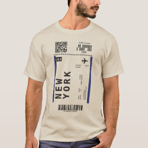 Tshirt avec autocollant de passe de l'embarquement