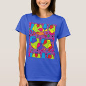 Tshirt avec de gros morceaux de couleur dessus (Devant)