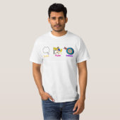 TSHIRT AVEC NE JAMAIS ABANDONNER EN ARRIÈRE (Devant entier)