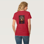 Tshirt avec un dragon devant et un lion sur le dos (Dos entier)