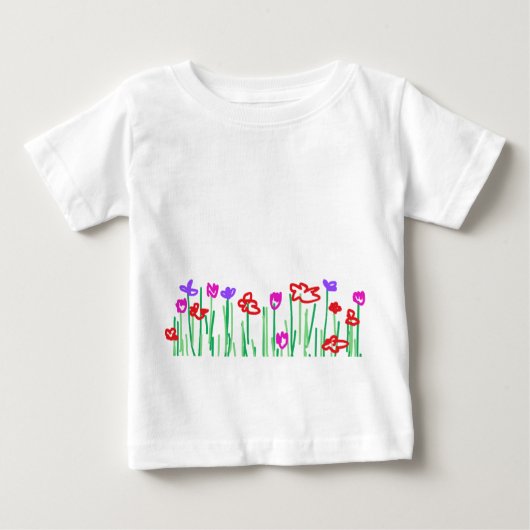 tshirt baby flowers (Voorkant)
