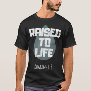 Tshirt Baptême Adulte Christian Bible Verse Élev