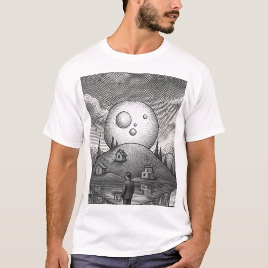 Tshirt basique avec un design (Devant)