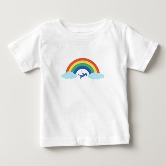 Tshirt bébé enfants jeu arc en ciel  (Devant)