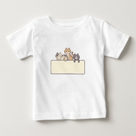 Tshirt bébé logo les chats  (Devant)