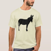 Tshirt bio pour hommes avec âne de différentes cou (Devant)